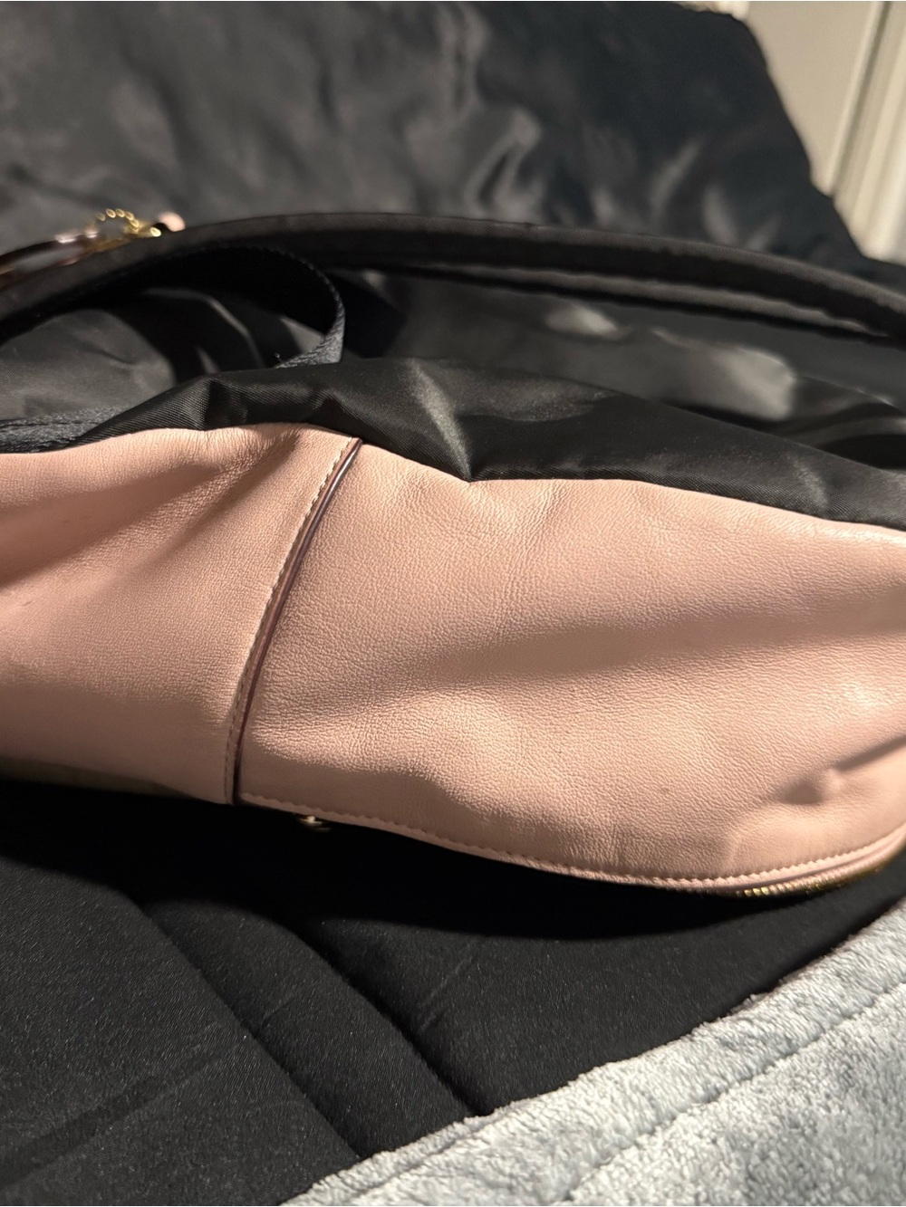 Women’s Pink Two-Tone Shoulder Bag
